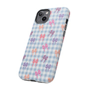 Cute Bow Pattern iPhone Case - Tough Cases for Girls & Women