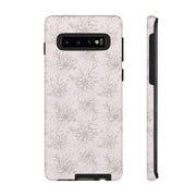 Floral Tough Samsung Galaxy Phone Case - Durable Design for Nature Lovers