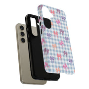 Cute Bow Pattern Tough Samsung Galaxy Phone Case - Stylish Protective Cover for Everyday Use