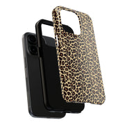Leopard Print Tough Phone Case - Stylish & Durable Protection for Your Device