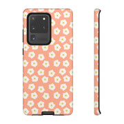 Daisy Pattern Tough Samsung Galaxy Phone Case - Floral Design for Stylish Protection