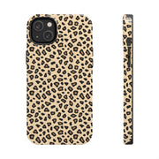 Leopard Print Tough Phone Case - Stylish Protection for Your Device