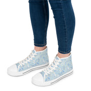 Floral Print Women's High Top Sneakers - Stylish & Comfortable Footwear