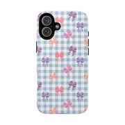 Cute Bow Pattern iPhone Case - Tough Cases for Girls & Women