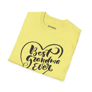 Best Grandma Ever Unisex Softstyle T-Shirt - Perfect Gift for Grandparents