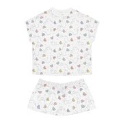 Whimsical Butterfly Women's Short Pajama Set - Cozy & Colorful Sleepwear