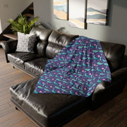 Cozy mermaid Pattern Soft Blanket – Perfect for Home Décor & Gifts