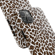 Stylish Leopard Print Tough Phone Case - Durable Protection for Your Device