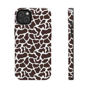 Giraffe Print Tough Phone Case - Stylish & Durable Protection for Animal Lovers