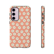 Daisy Pattern Tough Samsung Galaxy Phone Case - Floral Design for Stylish Protection