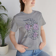 Floral Snake Unisex Jersey Tee - Stylish Graphic T-Shirt for Nature Lovers