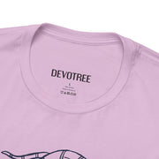 Unisex Short Sleeve Tee with Snake and Floral Design - Trendy Casual Wear