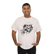 Skeleton Graphic Unisex Heavy Cotton Tee - Perfect for Halloween & Casual Wear