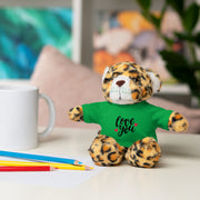 Cute Stuffed Animal with 'Love You' Tee - Perfect Gift for Kids and Beloved Ones