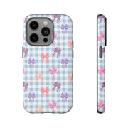 Cute Bow Pattern iPhone Case - Tough Cases for Girls & Women
