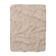 Cozy Floral Sherpa Fleece Blanket - Perfect for Home Decor & Gifting