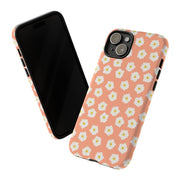 Floral Tough Phone Case with Daisy Design