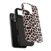 Giraffe Print Tough Phone Case - Stylish & Durable Protection for Animal Lovers