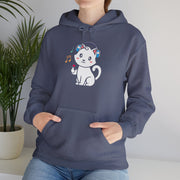 Cute Cat Music Lover Hoodie - Unisex Heavy Blend™ Sweatshirt