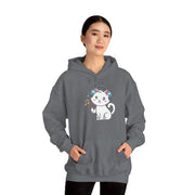 Cute Cat Music Lover Hoodie - Unisex Heavy Blend™ Sweatshirt