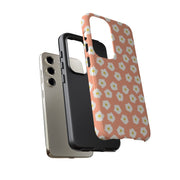 Daisy Pattern Tough Samsung Galaxy Phone Case - Floral Design for Stylish Protection