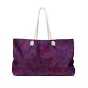 Geo-Pattern Weekend Travel Bag - Stylish Tote for Getaways
