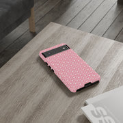 Pink Heart Pattern Tough Google Pixel Phone Case - Cute and Durable Protection