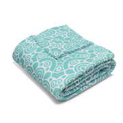 Cozy Floral Arctic Fleece Blanket for Home Decor