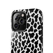 Stylish Cow Print Tough Phone Case - Durable Protection for Animal Lovers