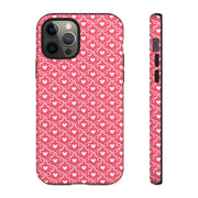 Tough Cases - Cute Pink Hearts iPhone Case for Valentine’s Day