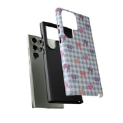 Cute Bow Pattern Tough Samsung Galaxy Phone Case - Stylish Protective Cover for Everyday Use