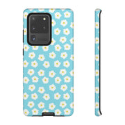 Floral Tough Samsung Galaxy Phone Case - Daisy Design for Summer Vibes