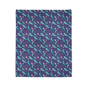 Cozy mermaid Pattern Soft Blanket – Perfect for Home Décor & Gifts