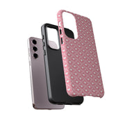 Cute Patterned Samsung Galaxy Phone Case - Tough Cases with Pink Hearts