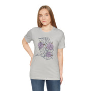 Floral Snake Unisex Jersey Tee - Stylish Graphic T-Shirt for Nature Lovers