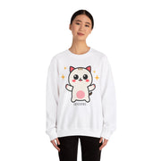 Cute Cat Graphic Unisex Crewneck Sweatshirt - DEVOTREE