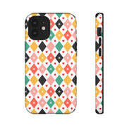 Colorful Playing Card Pattern Tough Case for iPhone