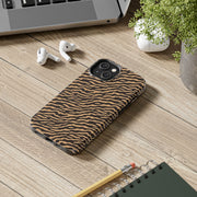 Wild Tiger Print Tough Phone Case – Durable Protection for Adventurers