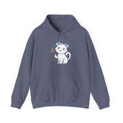 Cute Cat Music Lover Hoodie - Unisex Heavy Blend™ Sweatshirt