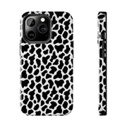Stylish Cow Print Tough Phone Case - Durable Protection for Animal Lovers