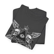 Devotree Skull Wings Unisex Heavy Cotton Tee - Edgy Graphic T-Shirt for Alternative Lifestyle