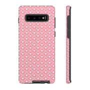 Cute Patterned Samsung Galaxy Phone Case - Tough Cases with Pink Hearts