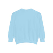 Cute Cat Reading Sweatshirt - Unisex Garment-Dyed Casual Wear