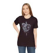 Botanical Snake Unisex Tee - Trendy Graphic T-Shirt for Nature Lovers