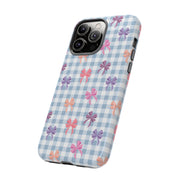 Cute Bow Pattern iPhone Case - Tough Cases for Girls & Women