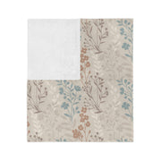 Elegant Floral Velveteen Microfiber Blanket for Cozy Living