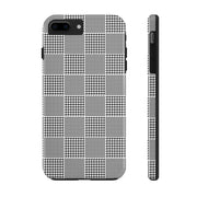 Chic Houndstooth Tough Phone Case - Stylish and Durable Protection