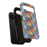 Colorful Cat Google Pixel Phone Case - Tough Cases for Pet Lovers