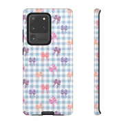 Cute Bow Pattern Tough Samsung Galaxy Phone Case - Stylish Protective Cover for Everyday Use