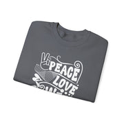 Peace Love Weed Unisex Crewneck Sweatshirt
